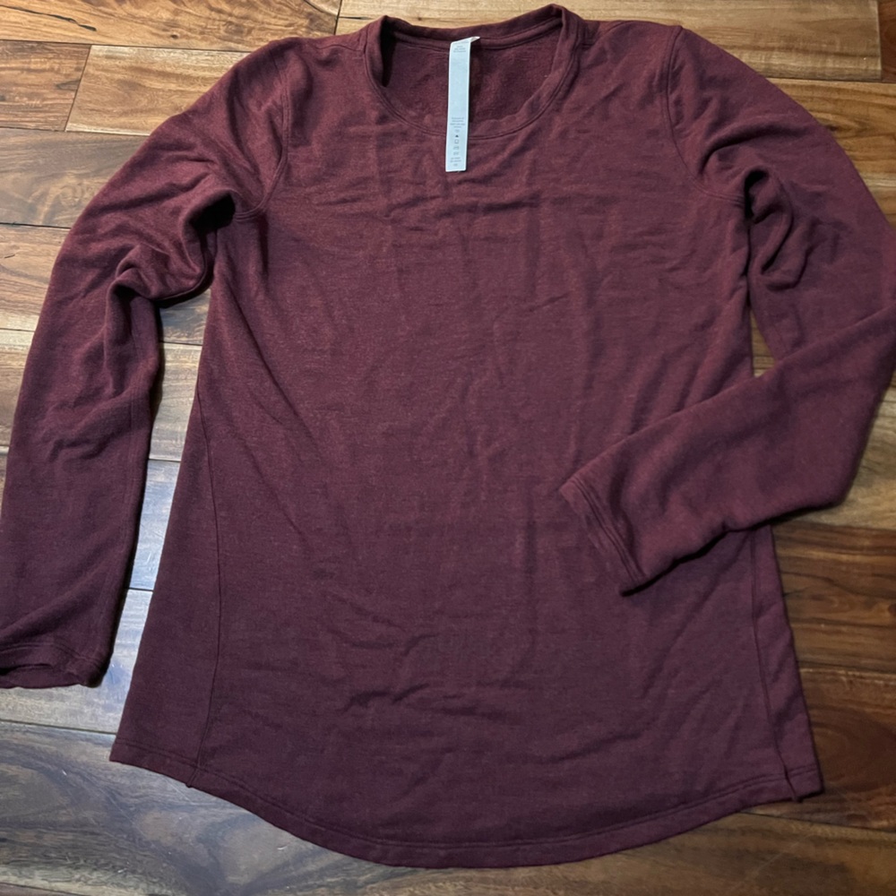 Lululemon Athletica Maroon Long Sleeve Tee Soft 2